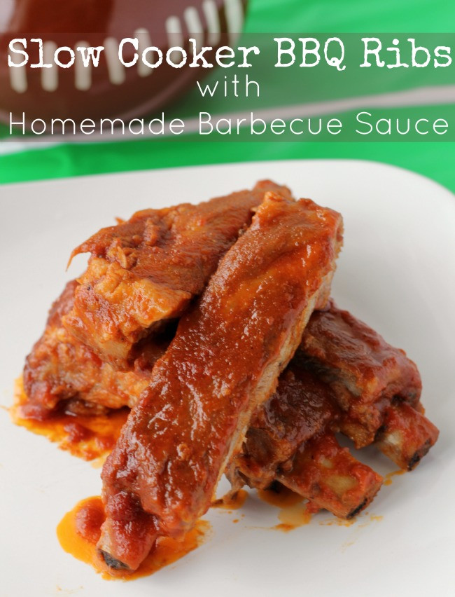 Homemade Bbq Sauce For Ribs
 Homemade Barbecue Sauce with Slow Cooker BBQ Ribs