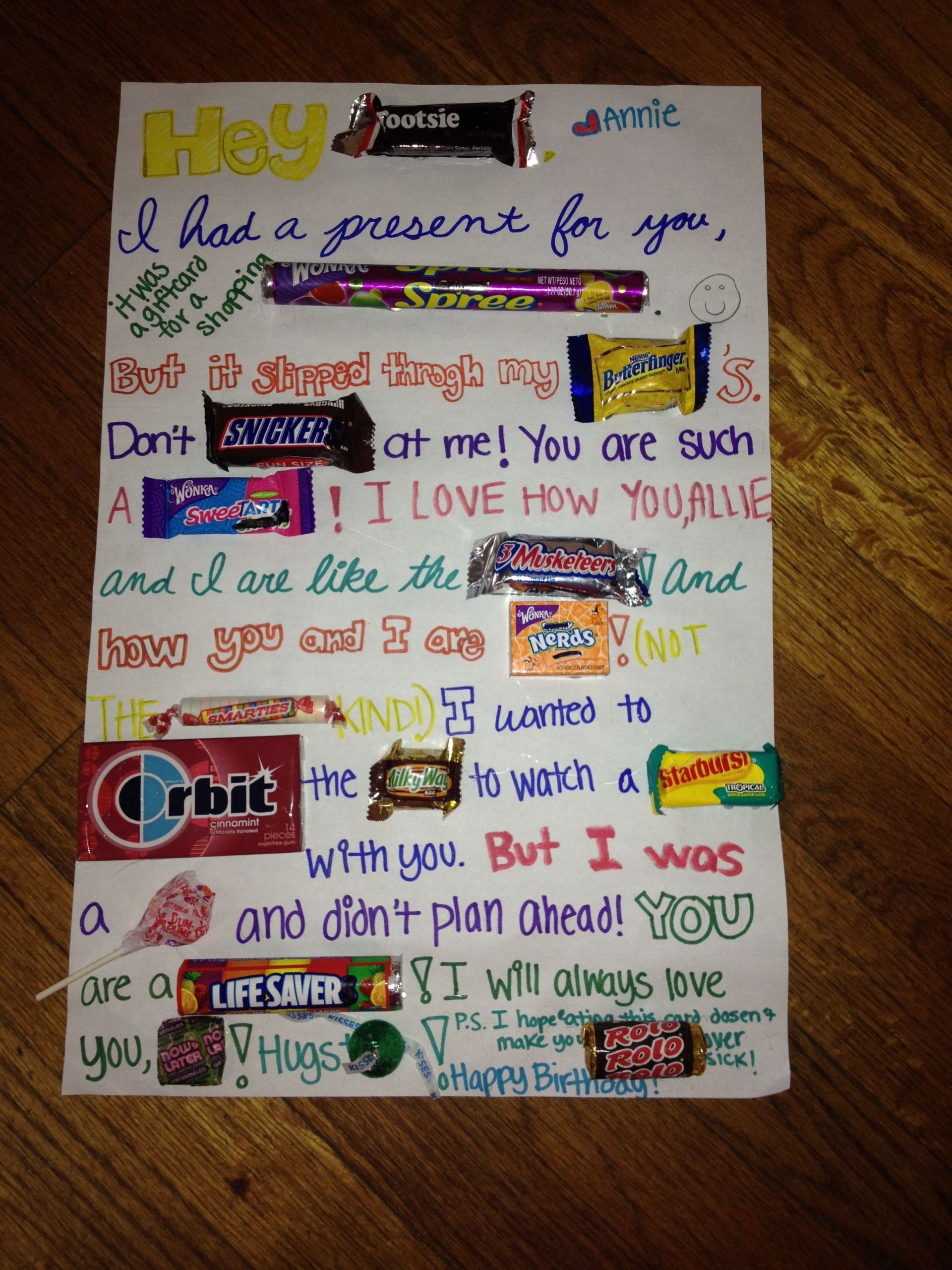 Homemade Birthday Gift Ideas For Best Friend Female
 I made this for my best friends birthday