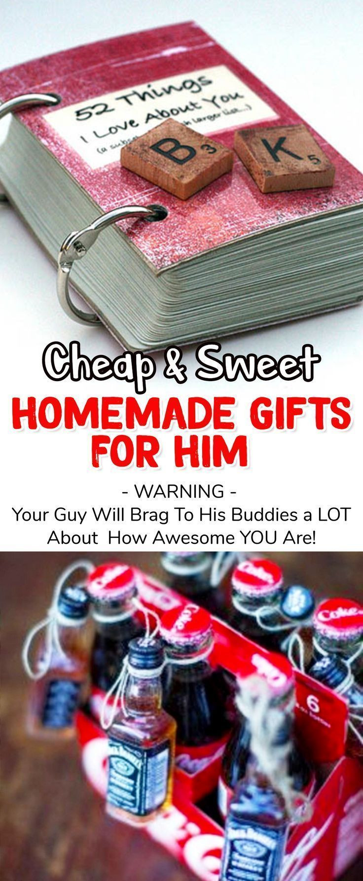 Homemade Birthday Gifts For Him
 26 Handmade Gift Ideas For Him DIY Gifts He Will Love