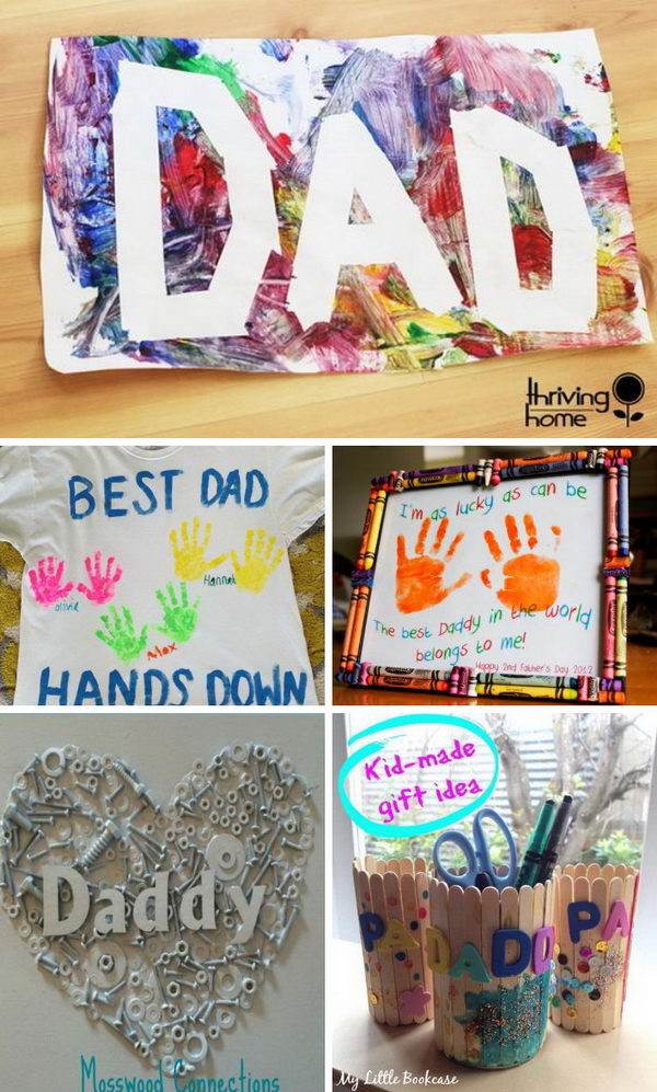 Homemade Fathers Day Gifts From Toddler
 Awesome DIY Father s Day Gifts From Kids 2017