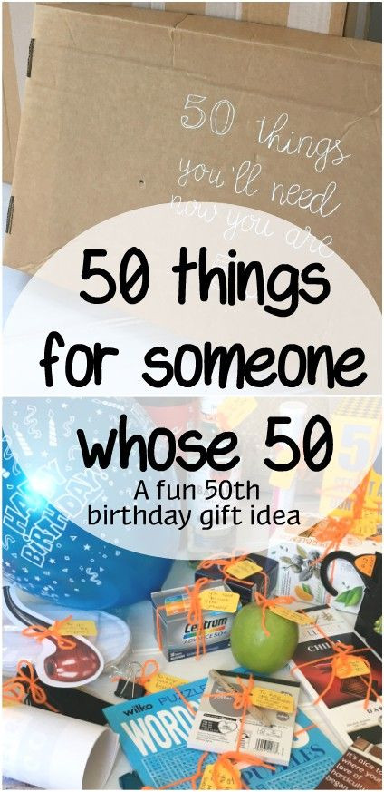 Homemade Funny 50Th Birthday Gift Ideas
 Fun 50th Birthday Gift 50 things for someone who is 50