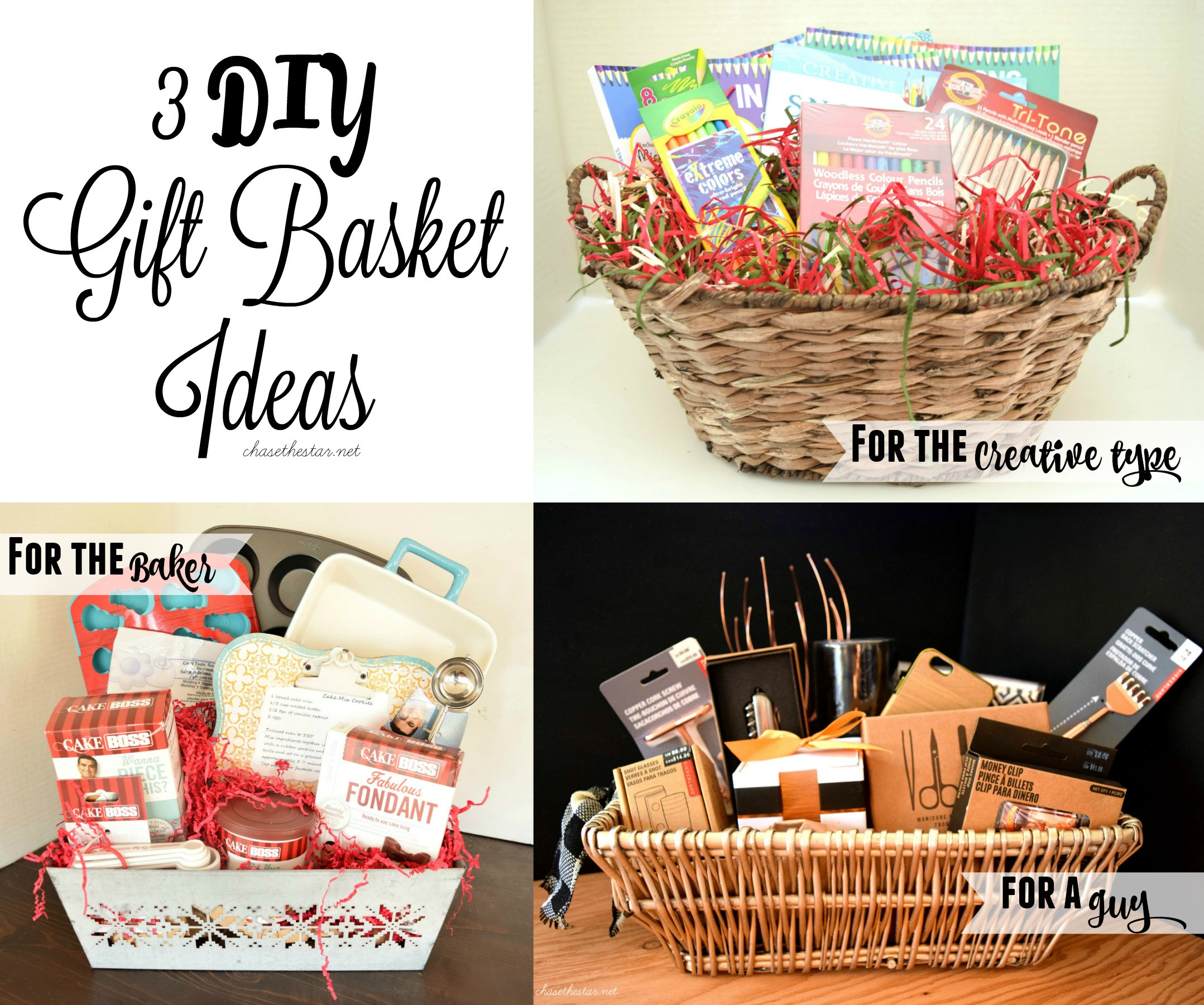 Homemade Gift Baskets Ideas For Christmas
 3 DIY Gift Basket Ideas