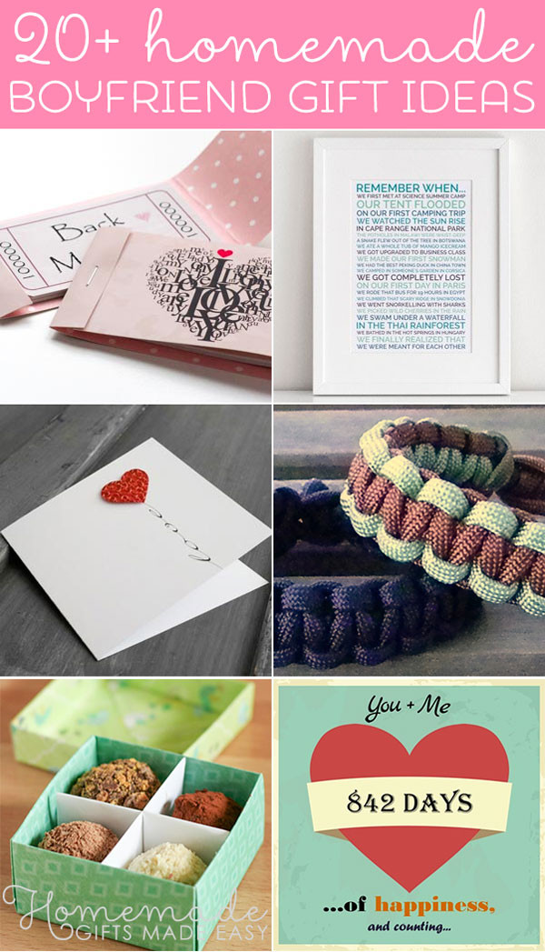 Homemade Gift Ideas Your Boyfriend
 Best Homemade Boyfriend Gift Ideas Romantic Cute and