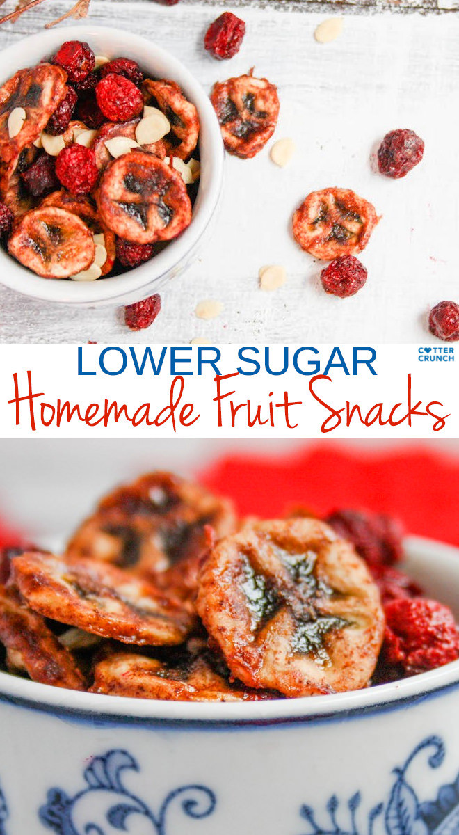Homemade Healthy Snacks
 Lower Sugar Homemade Healthy Fruit Snacks