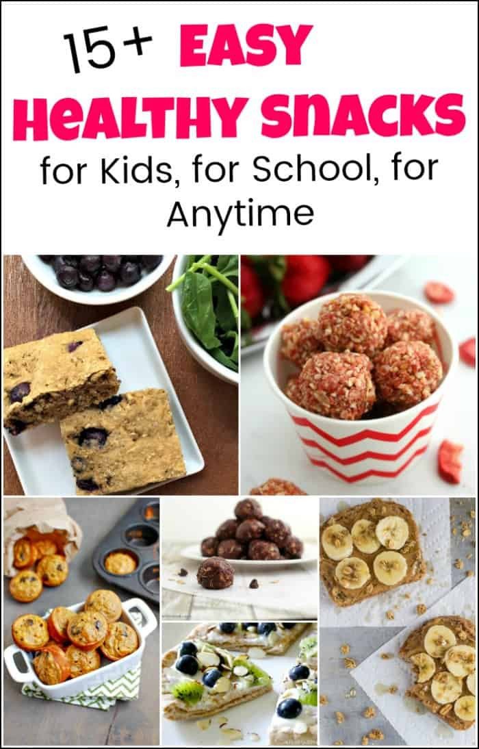 Homemade Healthy Snacks
 15 Easy Healthy Snacks for Kids on the Go and Back to School