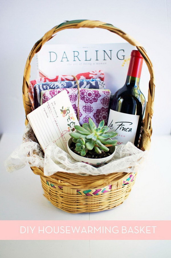 Homemade Housewarming Gift Basket Ideas
 35 Creative DIY Gift Basket Ideas for This Holiday Hative