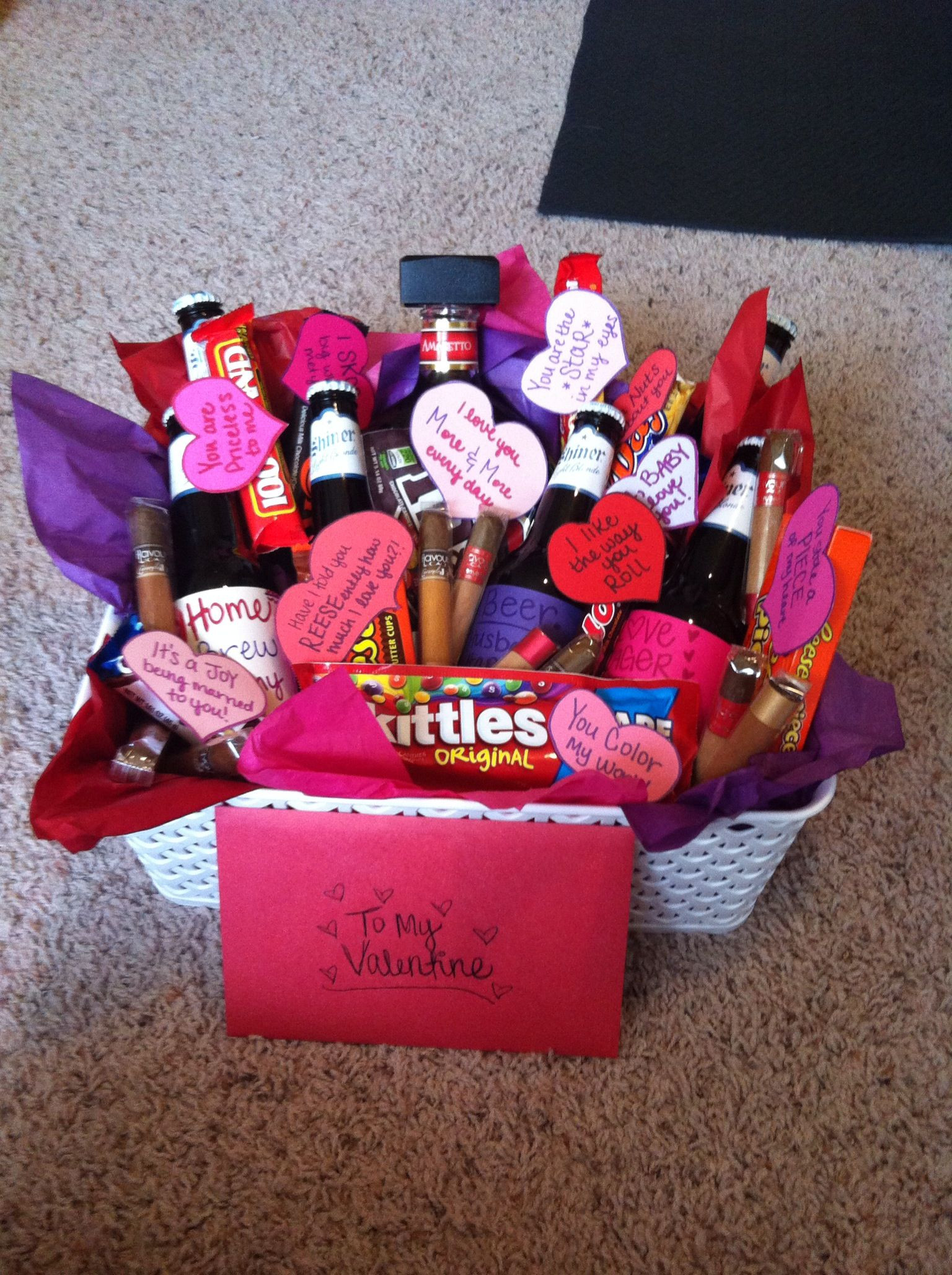 Homemade Valentine Gift Basket Ideas
 Valentines day t basket all things crafty