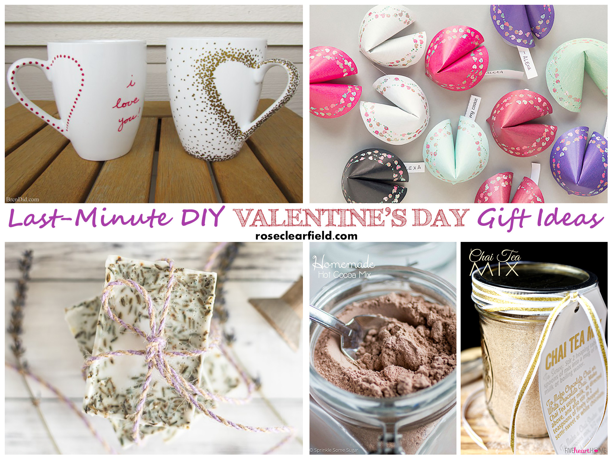 Homemade Valentine Gift Ideas
 Last Minute DIY Valentine s Day Gift Ideas • Rose Clearfield