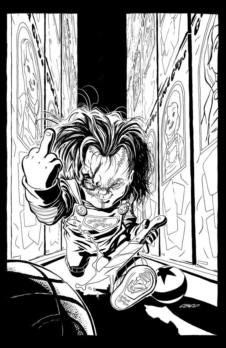 Horror Coloring Pages For Adults
 Chucky