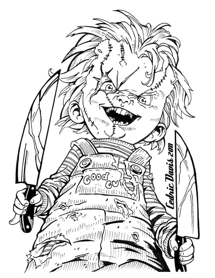 Horror Coloring Pages For Adults
 36 best images about HORROR ADULT COLORING PAGES on