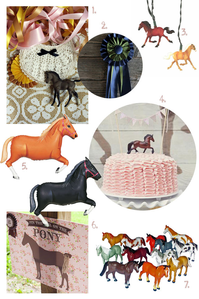 Horse Birthday Decorations
 Inspiration for a Horse Birthday Party for Kids Making