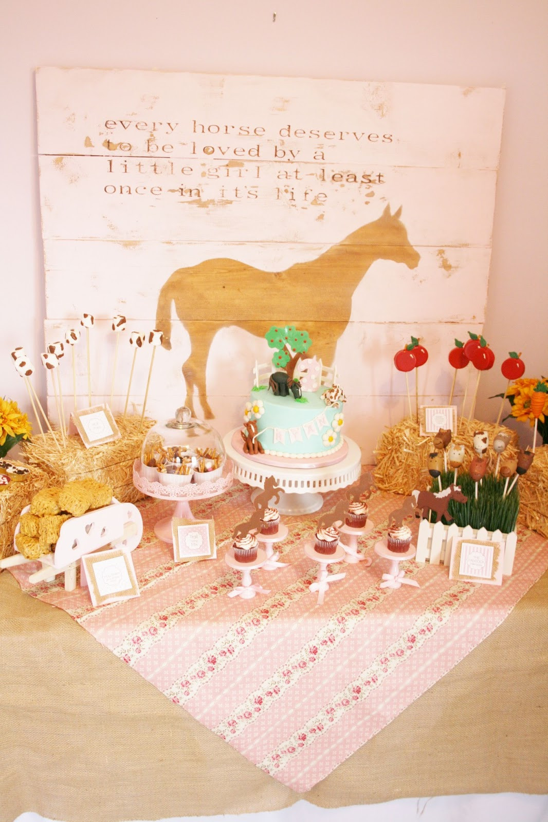 Horse Birthday Decorations
 And Everything Sweet Horse Themed 2nd Birthday
