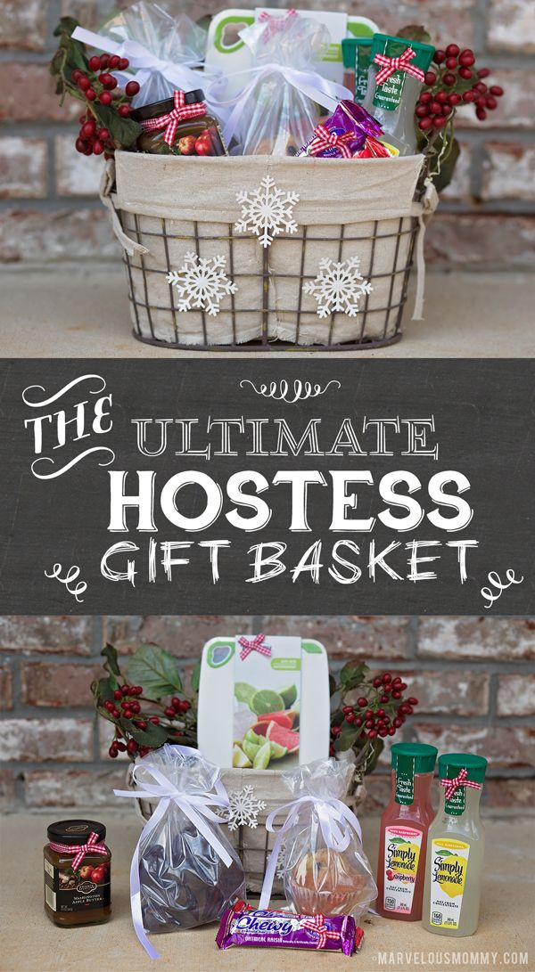 Host Gift Ideas For Couples
 Ultimate Hostess Gift Basket for the party hostess in your