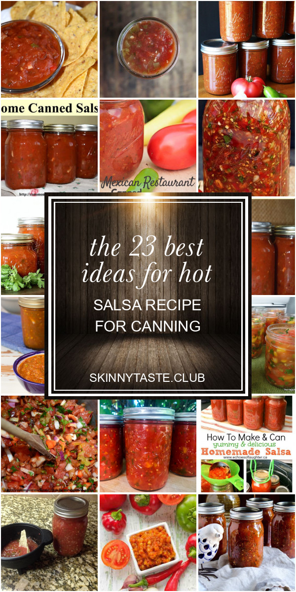 Hot Salsa Recipe For Canning
 The 23 Best Ideas for Hot Salsa Recipe for Canning Best