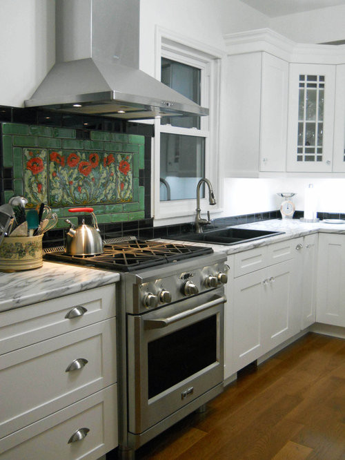 Houzz Kitchen Backsplash Tile
 Custom Tile Backsplash