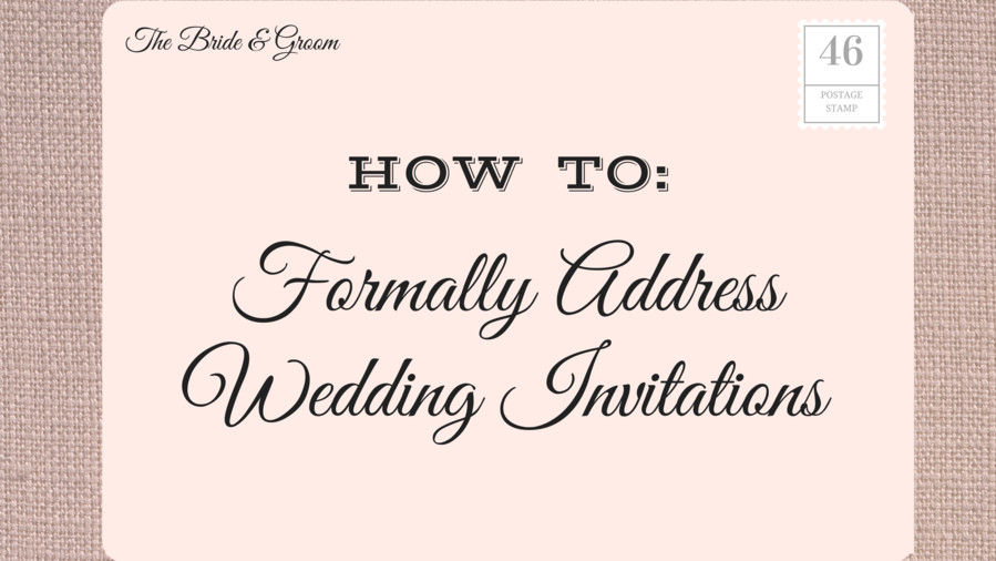 How To Address Wedding Invitations
 How to Address Wedding Invitations Southern Living