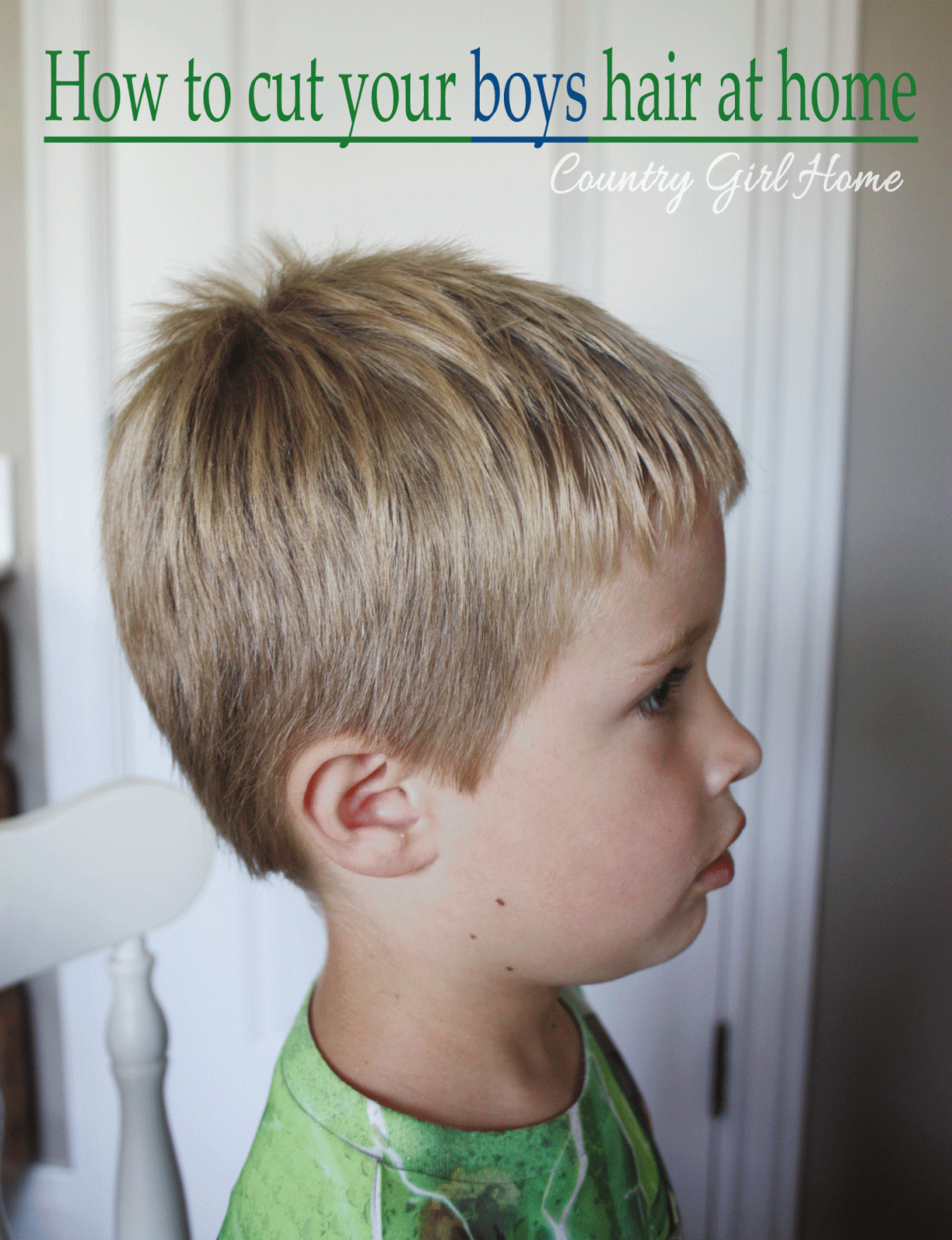 How To Cut Boys Hair
 COUNTRY GIRL HOME How to cut your boys hair at home for
