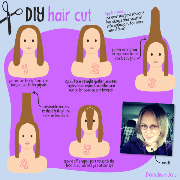 How To Cut Layers In Medium Length Hair Yourself
 DIY Mid length Haircut