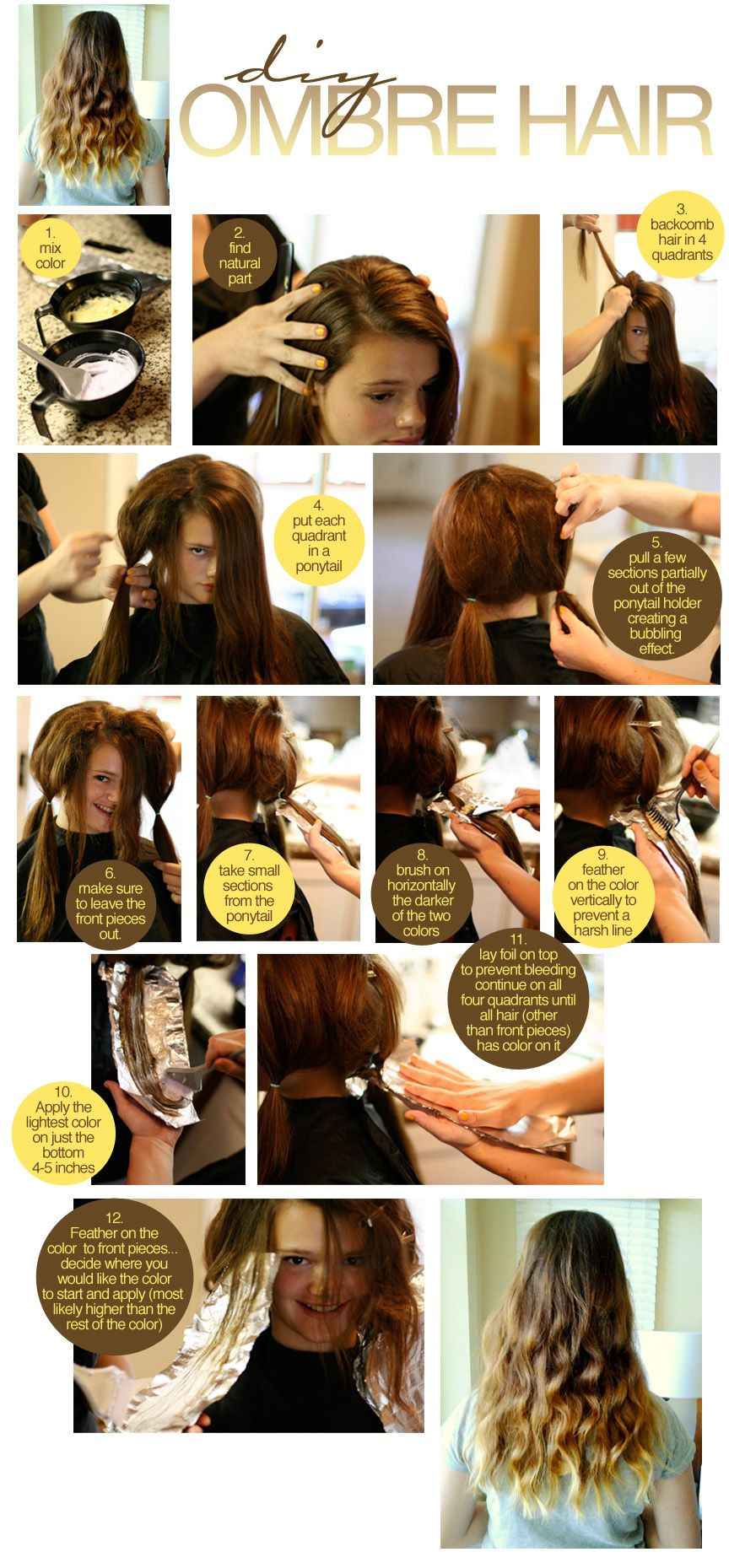 How To DIY Ombre Hair
 DIY Ombre Hair Color