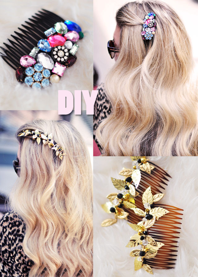 How To DIY Your Hair
 DIY Bejeweled Hair bs Pretty Brooches for your Hair