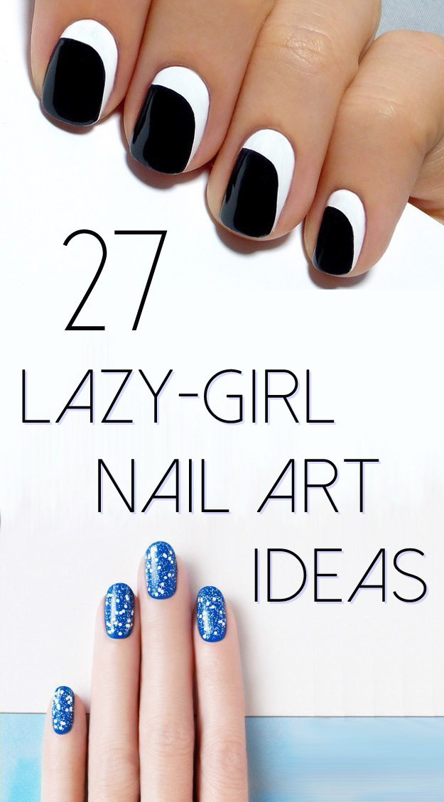How To Do Nail Art
 27 Lazy Girl Nail Art Ideas That Are Actually Easy