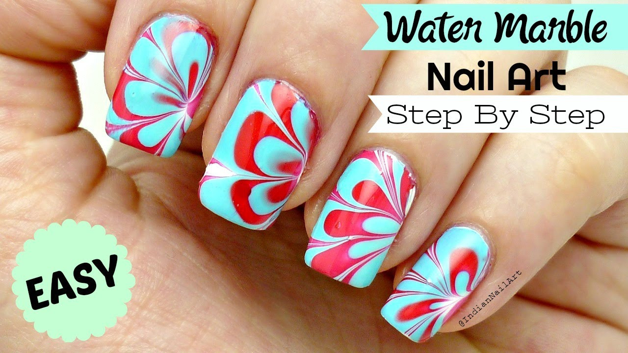 How To Do Nail Art
 How To Do Easy Water Marble Nail Art Step By Step Tutorial