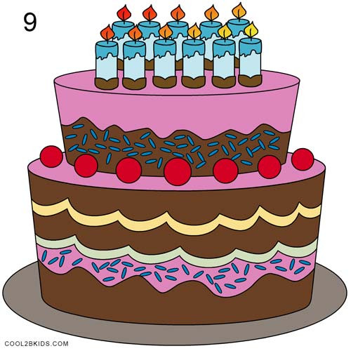 How To Draw Birthday Cake
 How to Draw a Birthday Cake Step by Step