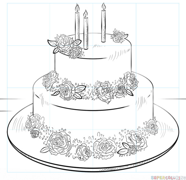 How To Draw Birthday Cake
 How to draw a Birthday Cake