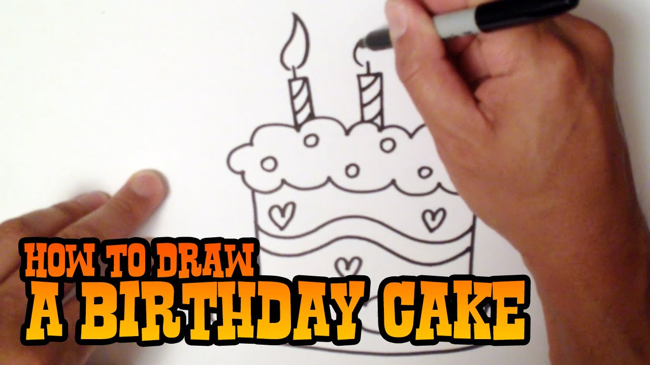 How To Draw Birthday Cake
 How to Draw a Birthday Cake Step by Step Video