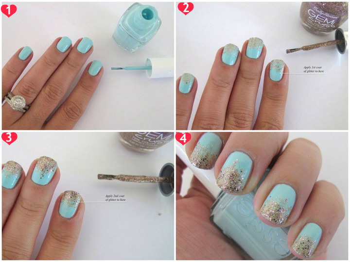 How To Glitter Nails
 How to Do Ombré Nails at Home