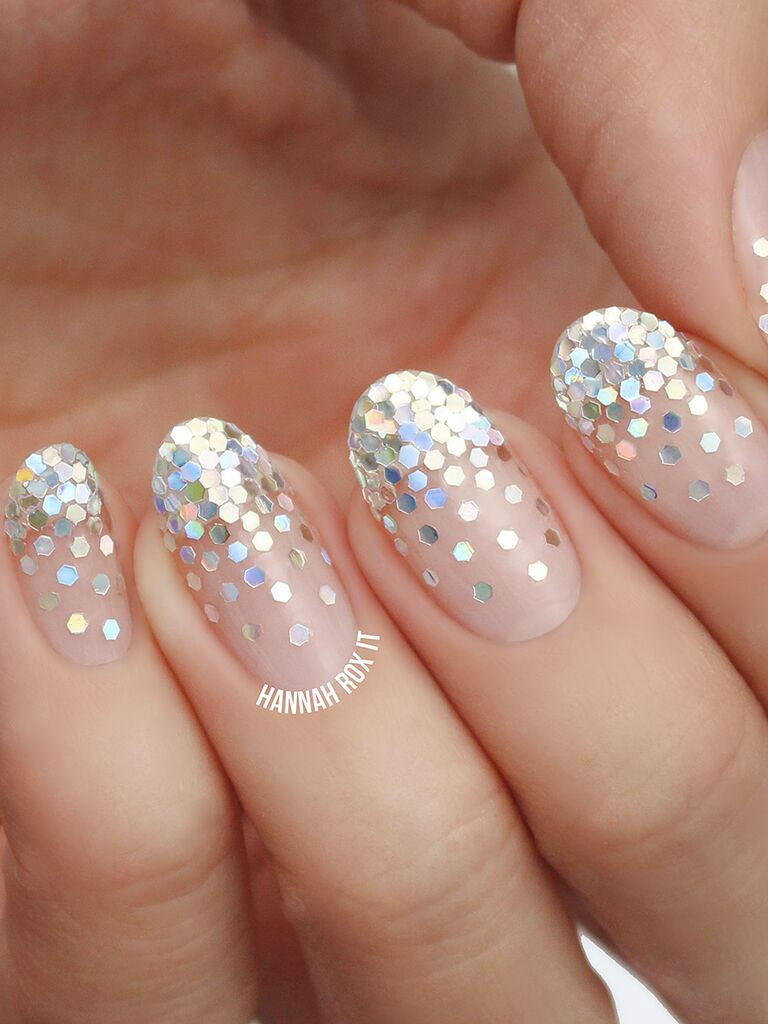 How To Glitter Nails
 Wedding Nail Art Manicure Ideas From Pinterest