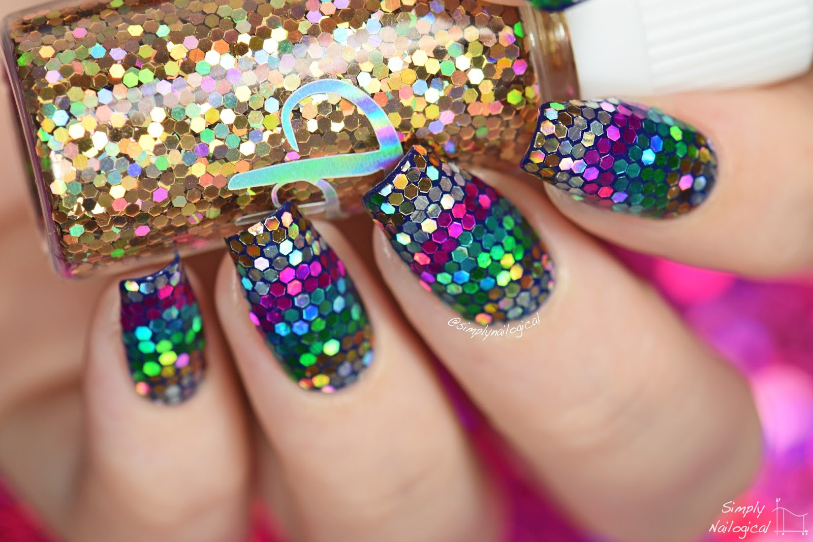 How To Glitter Nails
 Simply Nailogical V shaped loose glitter placement nails