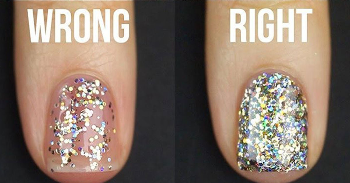 How To Glitter Nails
 How to Apply Glitter Nail Polish the Right Way