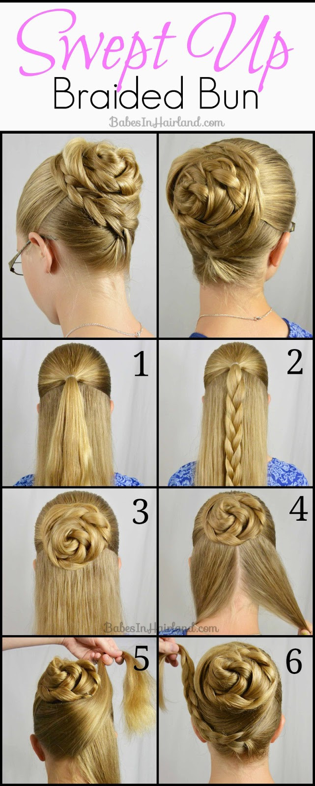 How To Make Cool Hairstyle
 Braided Rose Bun Hairstyle Tutorial Style Hunt World