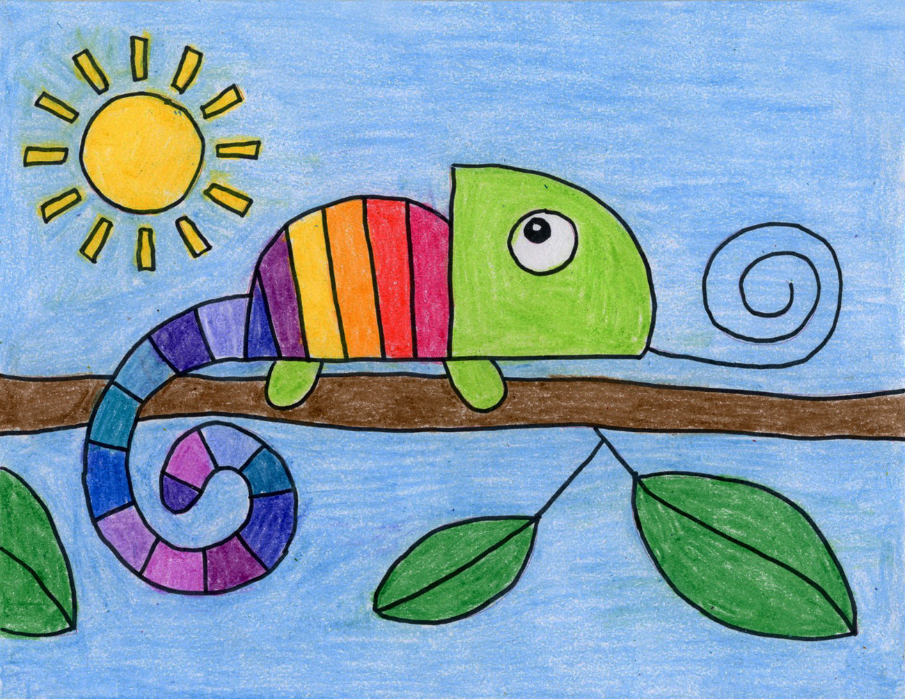 How To Projects For Kids
 How to Draw a Chameleon · Art Projects for Kids