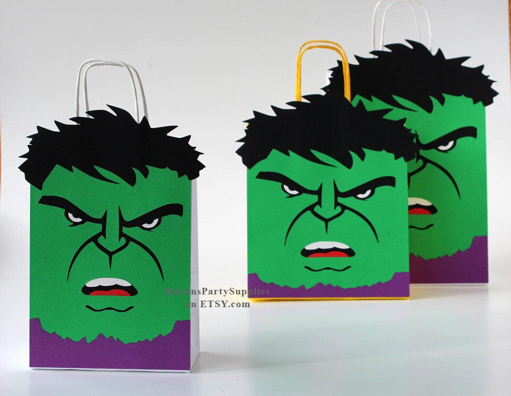 Hulk Birthday Party Supplies
 Hulk goody bags Superhero decorations Hulk birthday favors