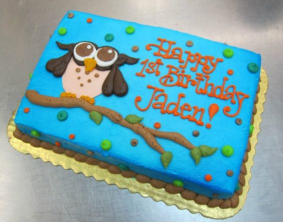 Hy Vee Birthday Cakes
 Owl Birthday Cake by Stephanie Dillon LS1 Hy Vee