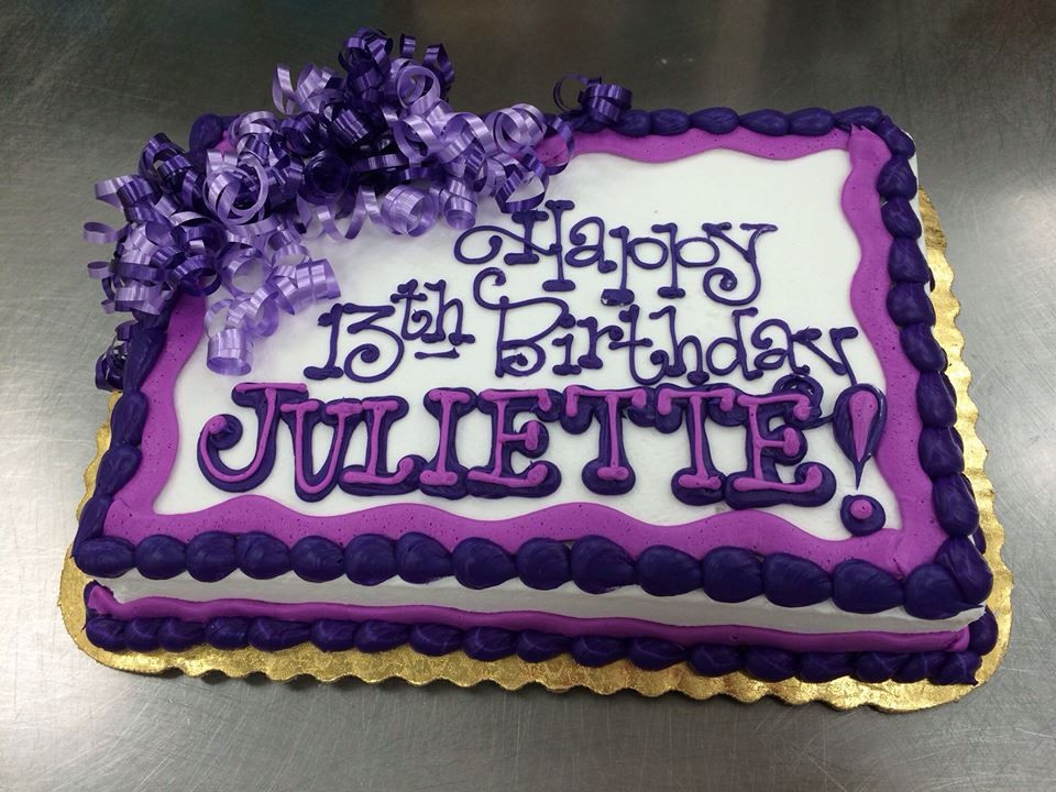 Hy Vee Birthday Cakes
 Purpley Birthday Cake by Stephanie Dillon LS1 Hy Vee