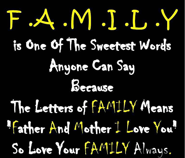 I Love You Family Quotes
 Cute Family Quotes QuotesGram