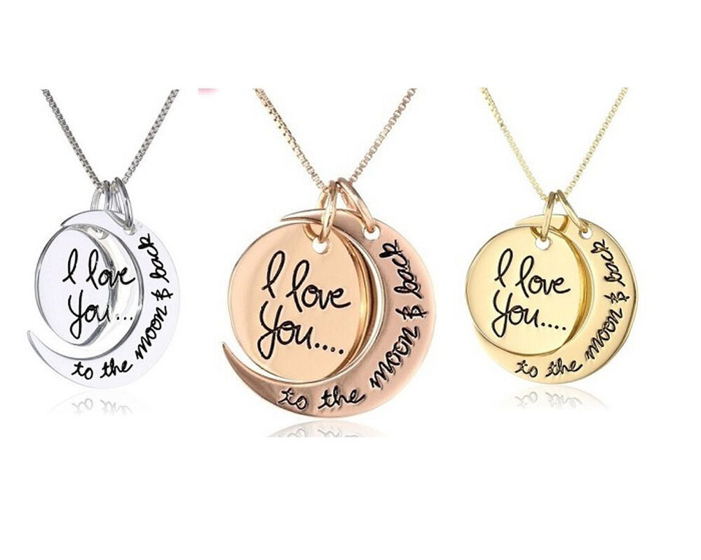 I Love You To The Moon And Back Necklaces
 I Love You To The Moon And Back Pendant Necklace Jewellery