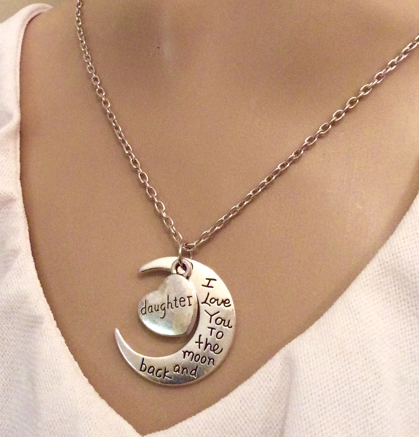 I Love You To The Moon And Back Necklaces
 Necklace – I Love You to the Moon and Back – Daughter