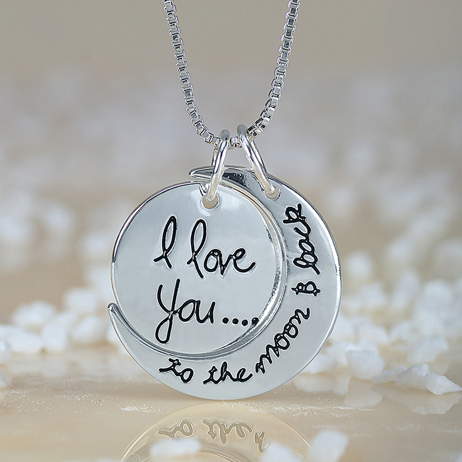 I Love You To The Moon And Back Necklaces
 I Love You To The Moon And Back Pendant Necklace