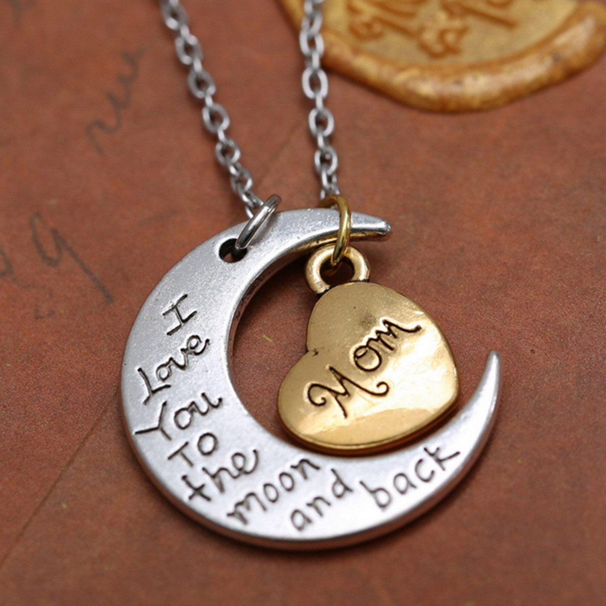 I Love You To The Moon And Back Necklaces
 I LOVE YOU TO THE MOON AND BACK Jewelry Gift Necklace