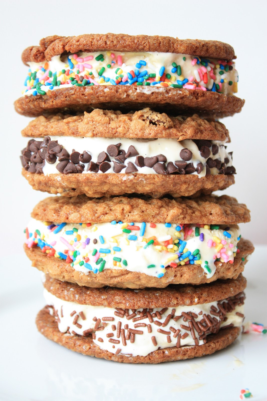 Ice Cream Sandwich Cookies
 Confetti Cookie Ice Cream Sandwiches Recipe — Dishmaps