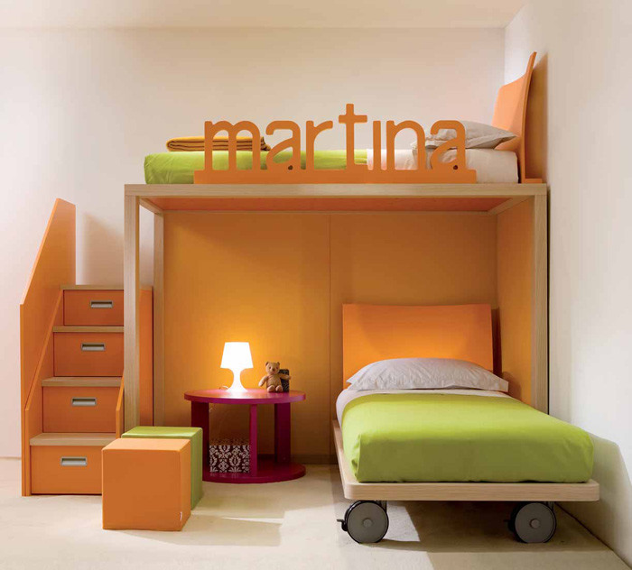 Idea For Kids Room
 Cool and Ergonomic Bedroom Ideas for Two Children by