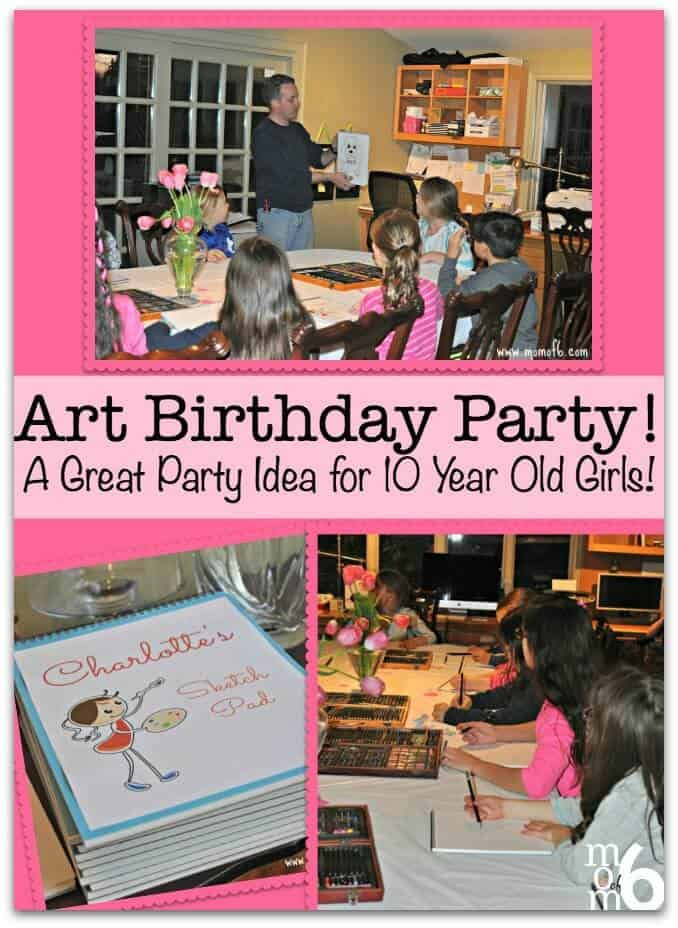 Ideas For 10 Year Old Girl Birthday Party
 Art Birthday Party A Great Party Idea for 10 Year Old