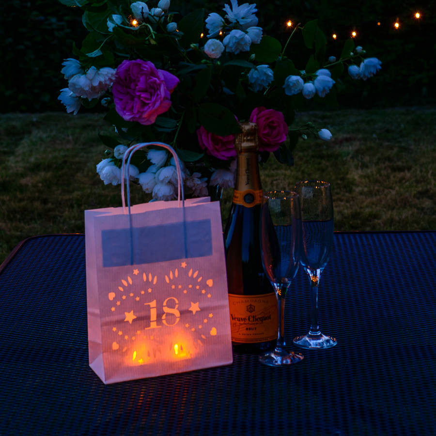 Ideas For 18Th Birthday Party At Home
 18th Birthday Party Decoration Lantern Bag By Baloolah