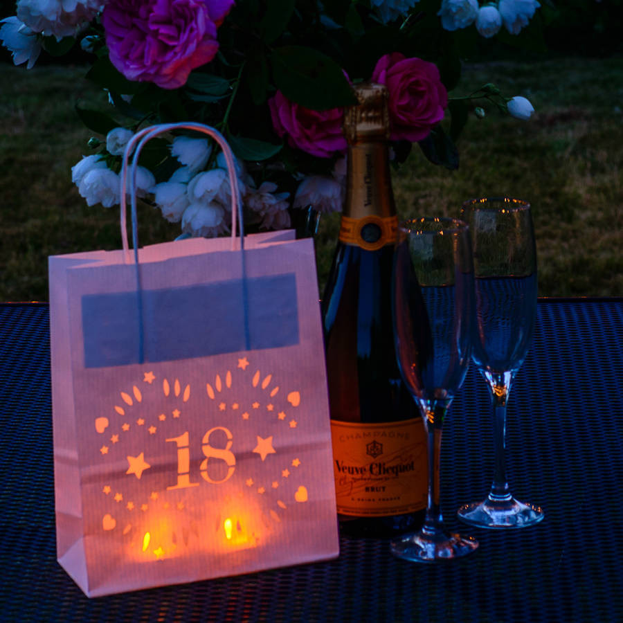 Ideas For 18Th Birthday Party At Home
 18th Birthday Party Decoration Lantern Bag By Baloolah