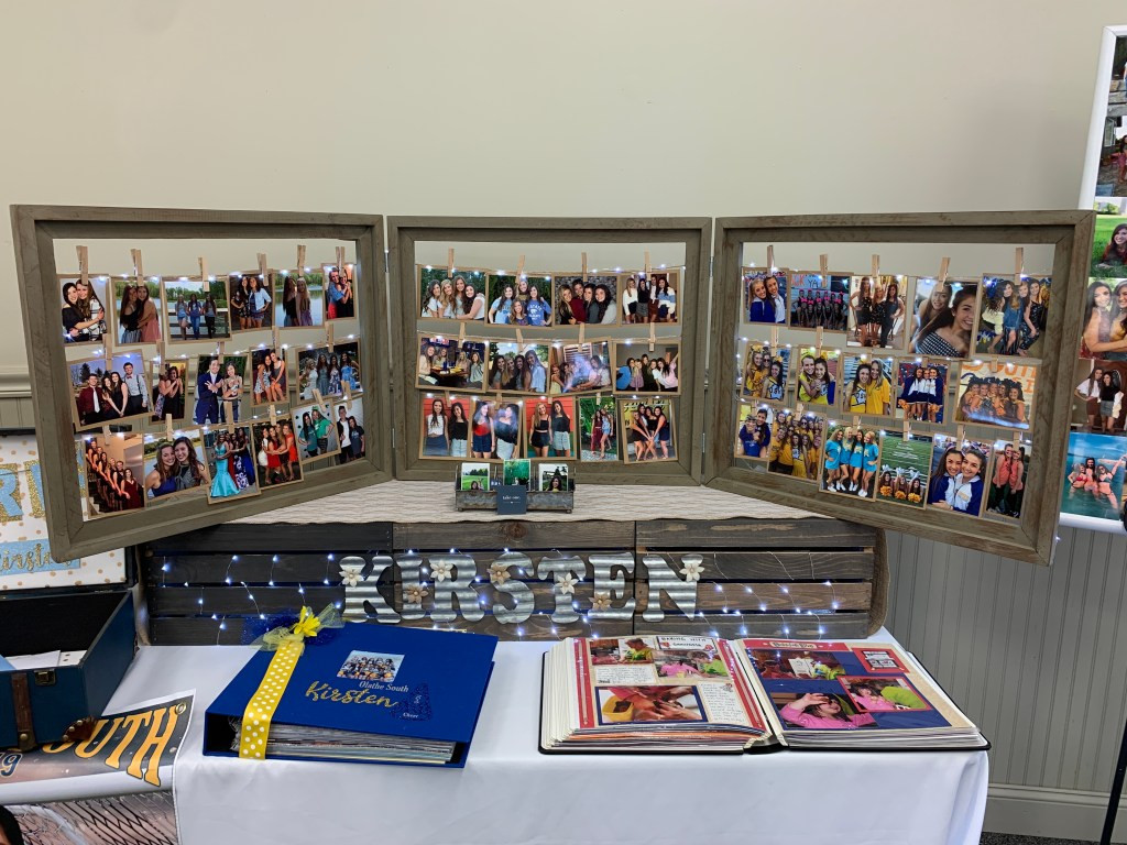 Ideas For Displaying Pictures For Graduation Party
 display idea for graduation senior table
