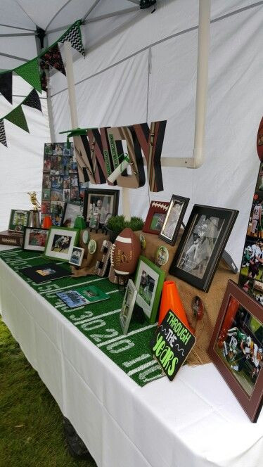 Ideas For Displaying Pictures For Graduation Party
 Graduation Baseball and Football on Pinterest